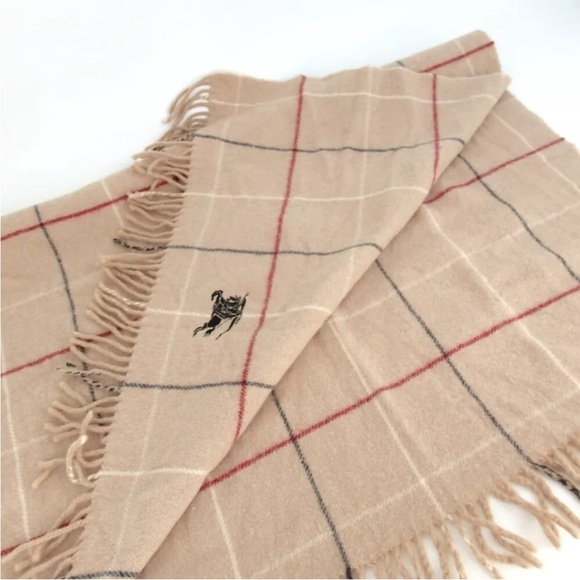 Authentic BURBERRY check pattern large wool wrap - Picture 4 of 8